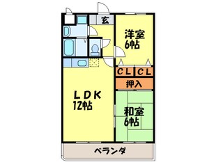 サザンコ－ト片縄の物件間取画像